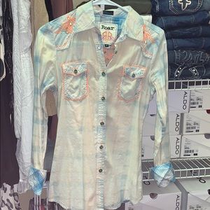 Roar button up XS